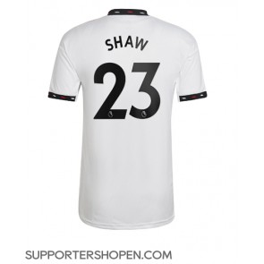 Manchester United Luke Shaw #23 Borta Matchtröja 2022-23 Kortärmad